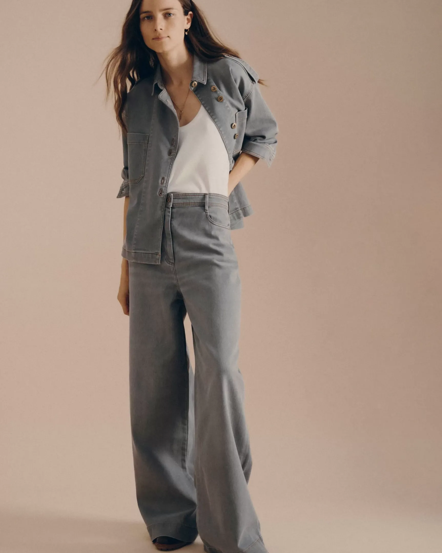 Discount Captain denim Pantalons larges