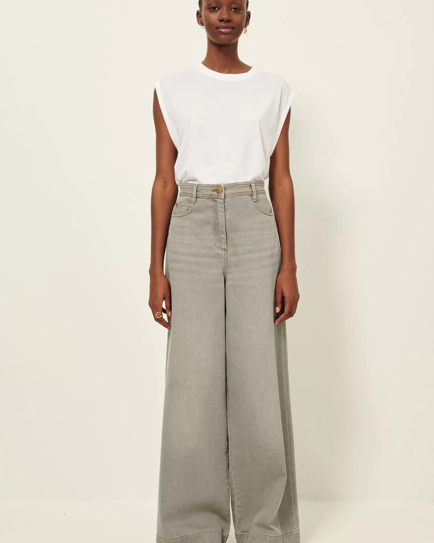Discount Captain denim Pantalons larges