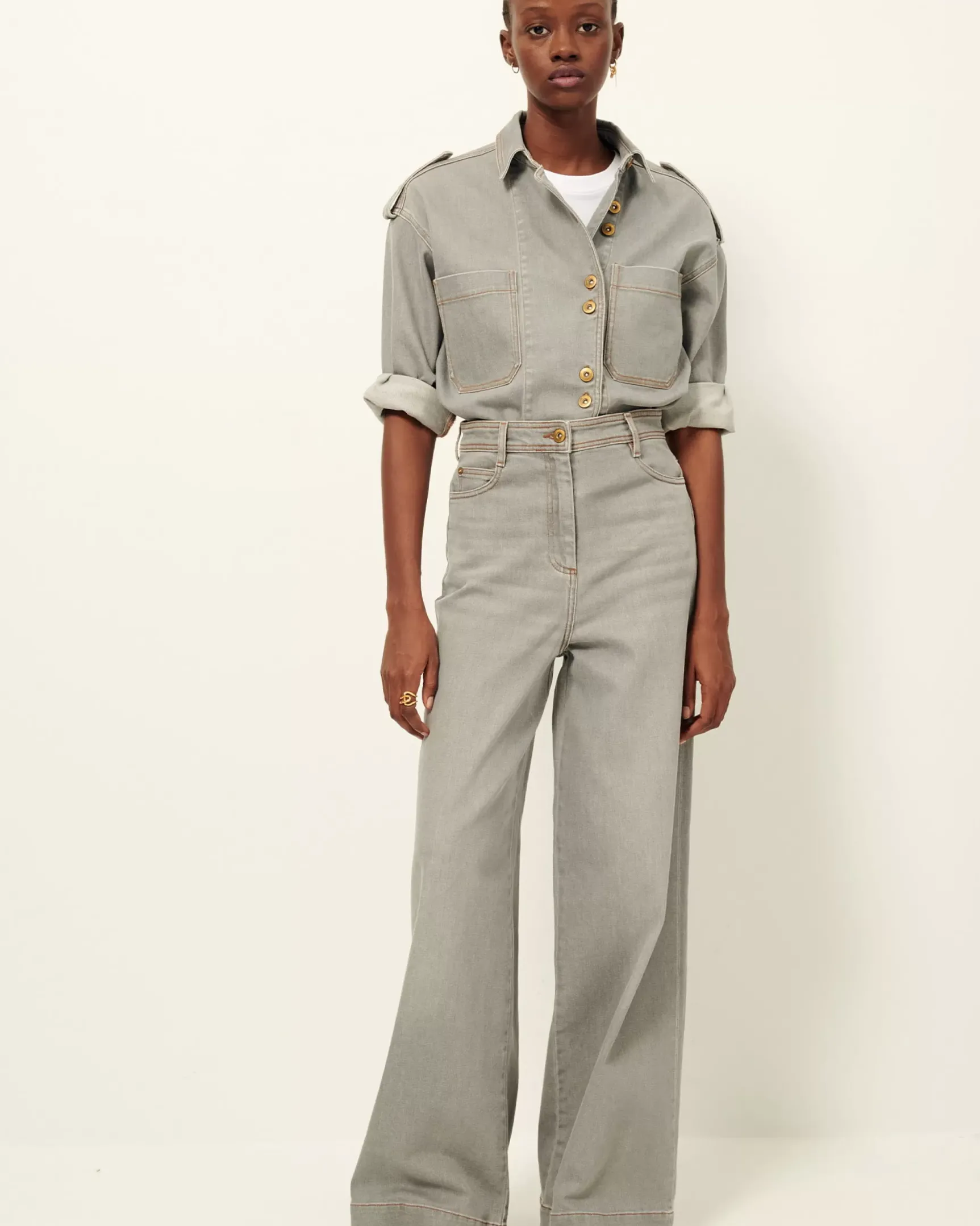 Discount Captain denim Pantalons larges