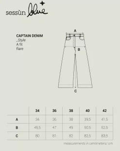 New Captain denim Taille haute