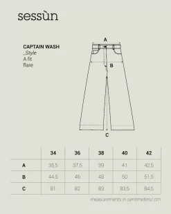 Online Captain wash Pantalons larges